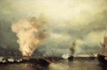 sea battle near vyborg 1846 Romantic Ivan Aivazovsky Russian